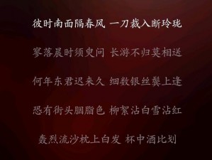 公子啊，石阶苔霜映照古韵，歌名显露岁月深情