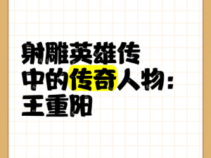 王重阳属性一览：射雕英雄传之真义解析