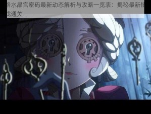 第五人格水晶宫密码最新动态解析与攻略一览表：揭秘最新情报助你轻松游戏通关