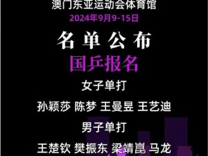 2024澳门冠军赛：激烈比拼与精彩瞬间，展现体育魅力的巅峰之战