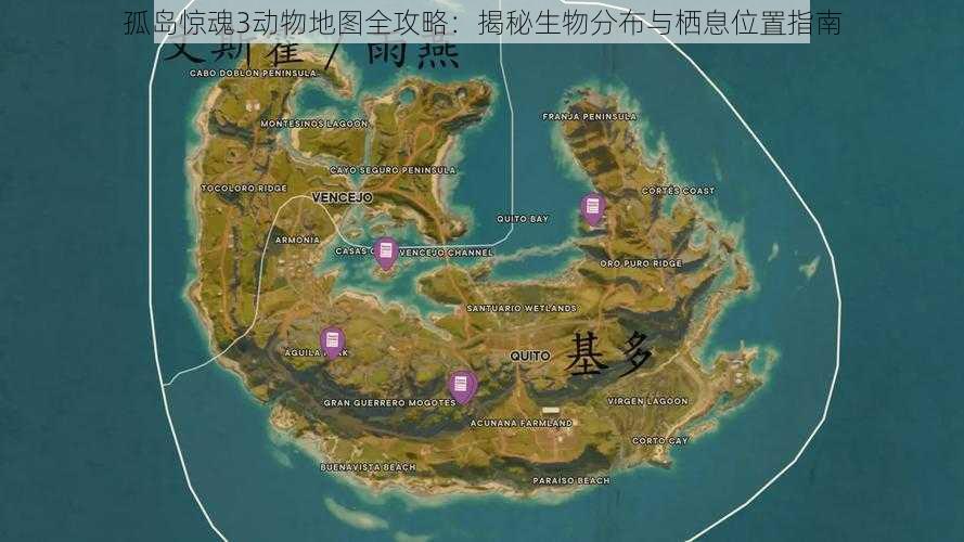 孤岛惊魂3动物地图全攻略：揭秘生物分布与栖息位置指南