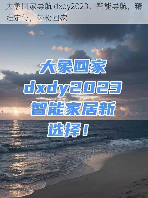 大象回家导航 dxdy2023：智能导航，精准定位，轻松回家