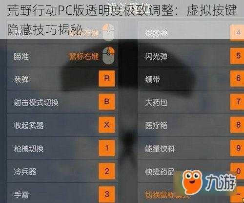 荒野行动PC版透明度极致调整：虚拟按键隐藏技巧揭秘