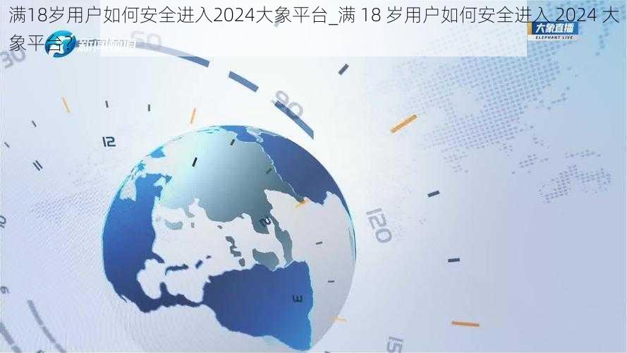 满18岁用户如何安全进入2024大象平台_满 18 岁用户如何安全进入 2024 大象平台？