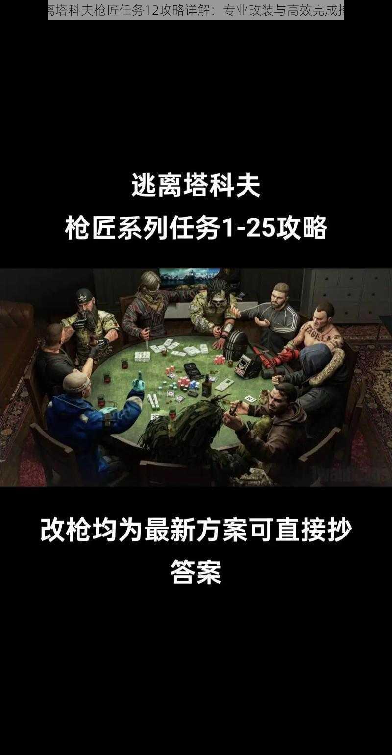 逃离塔科夫枪匠任务12攻略详解：专业改装与高效完成指南