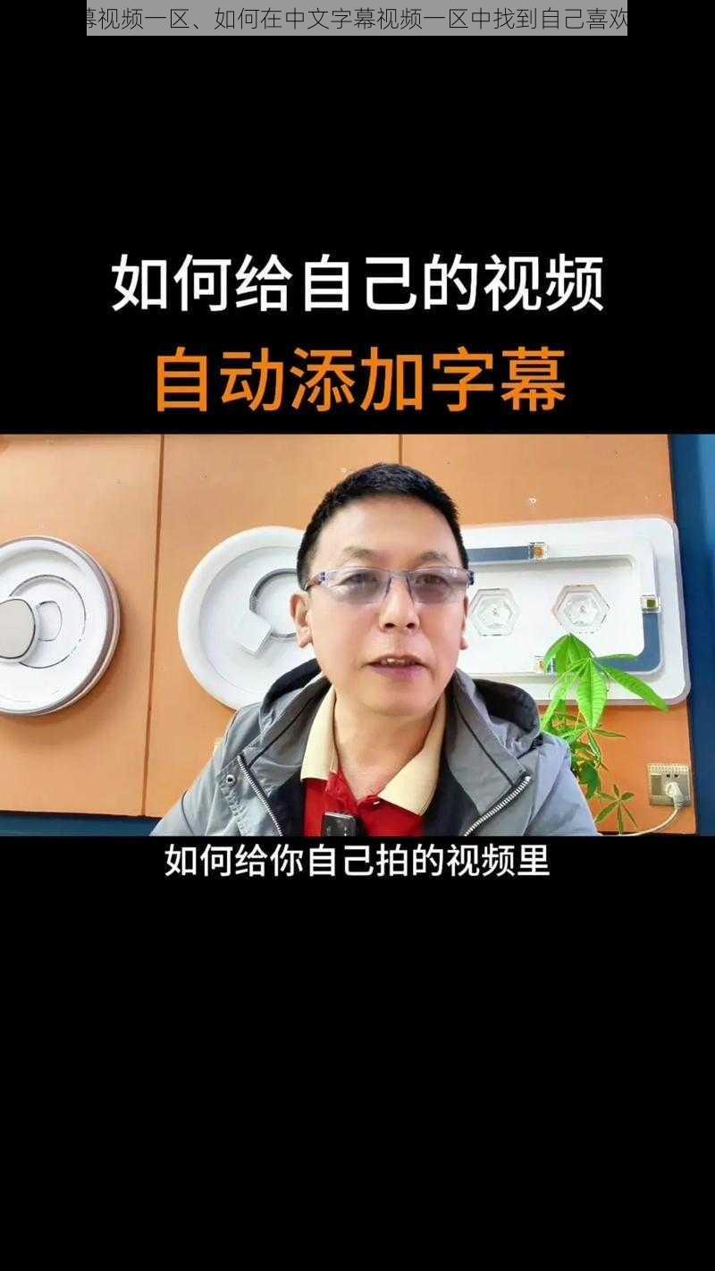 中文字幕视频一区、如何在中文字幕视频一区中找到自己喜欢的视频？