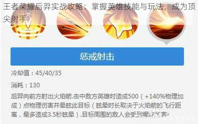 王者荣耀后羿实战攻略：掌握英雄技能与玩法，成为顶尖射手