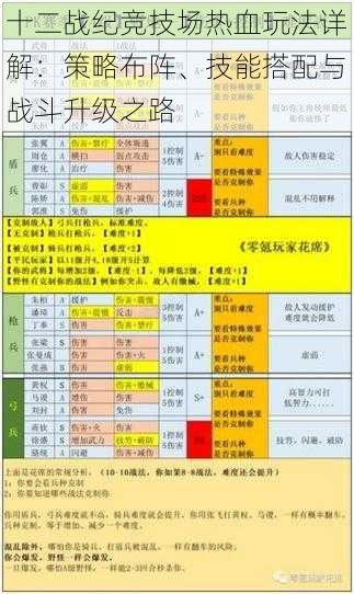 十二战纪竞技场热血玩法详解：策略布阵、技能搭配与战斗升级之路