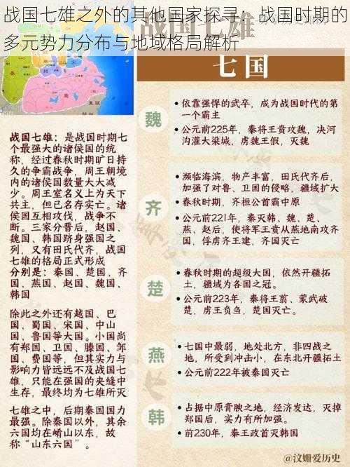 战国七雄之外的其他国家探寻：战国时期的多元势力分布与地域格局解析