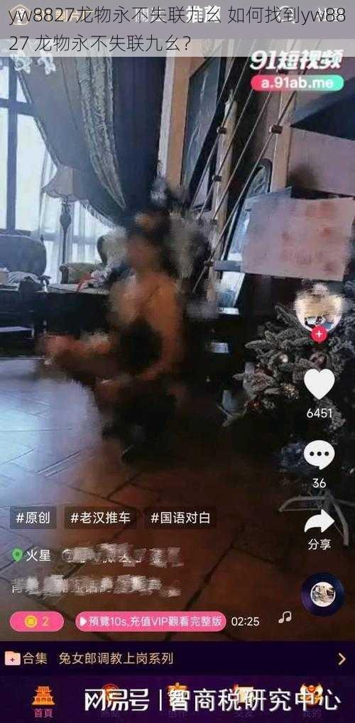 yw8827龙物永不失联九幺 如何找到yw8827 龙物永不失联九幺？