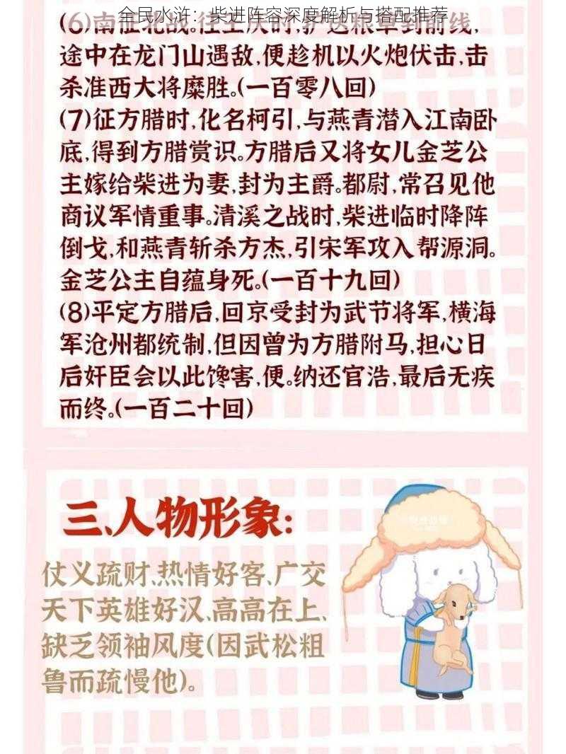 全民水浒：柴进阵容深度解析与搭配推荐