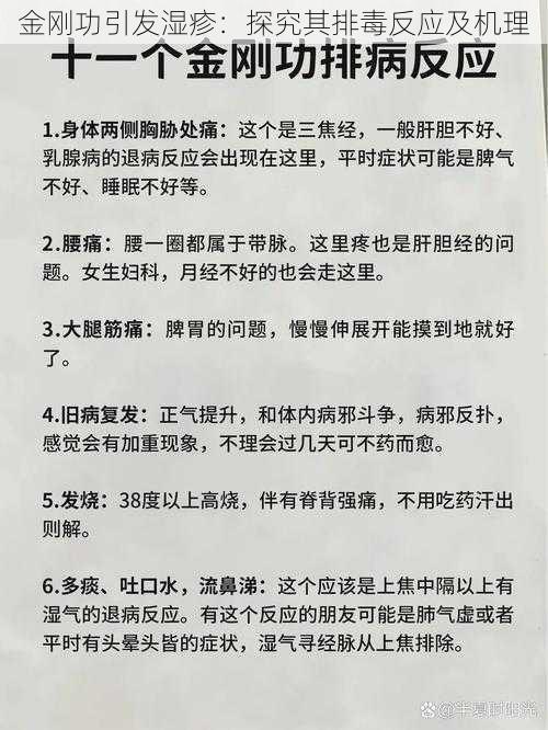 金刚功引发湿疹：探究其排毒反应及机理