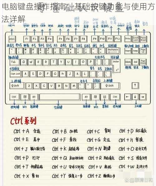 电脑键盘操作指南：基础按键功能与使用方法详解