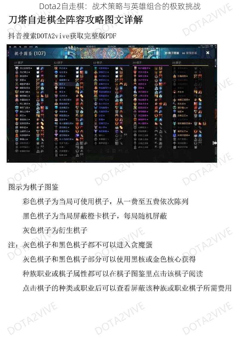 Dota2自走棋：战术策略与英雄组合的极致挑战