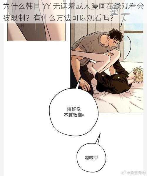 为什么韩国 YY 无遮羞成人漫画在线观看会被限制？有什么方法可以观看吗？