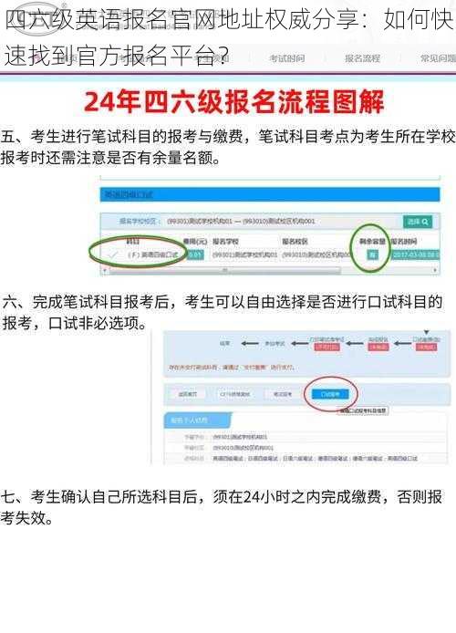 四六级英语报名官网地址权威分享：如何快速找到官方报名平台？